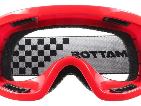 Óculos Mattos Racing Vermelho Mx Trilha Moto - Lente Clean