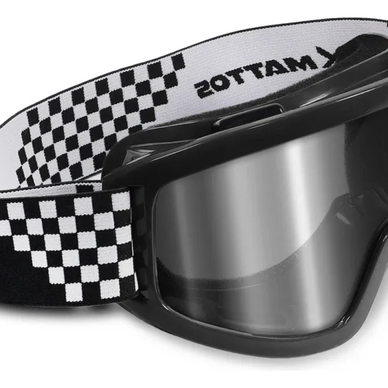 Óculos Motocross Mattos Preto Lente Espelhada Cross Trilha