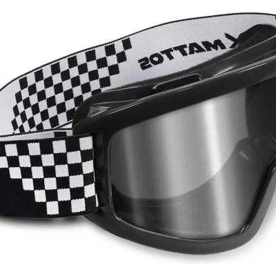 Oculos Motocross Mattos Preto Lente Espelhada Cross Trilha