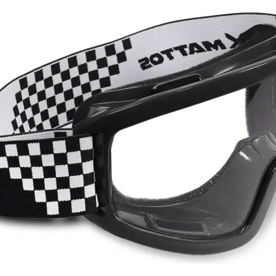 Óculos Motocross Mattos Racing Mx Trilha Moto - Lente Clean - Preto